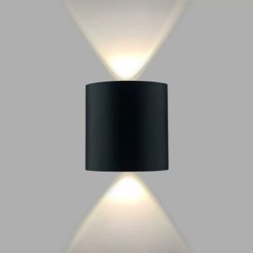 HOROZ 076-039-0002 PROTON 2 Watt Siyah Çift Yönlü Dış Mekan LED Aplik - Ilık Beyaz (4200K)