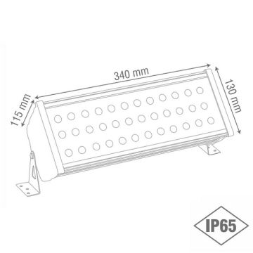 goldX ZE120 36 Watt 34 cm LED Wallwasher