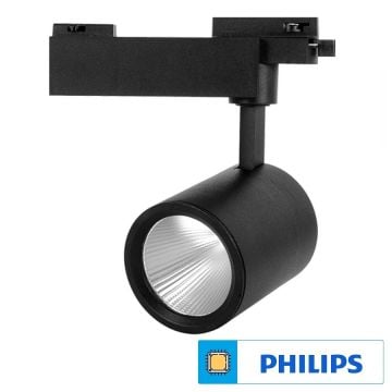 Braytron BD30-21311 Siyah Kasa 40 Watt PHILIPS LED Ray Spot - Ilık Beyaz (4000K)