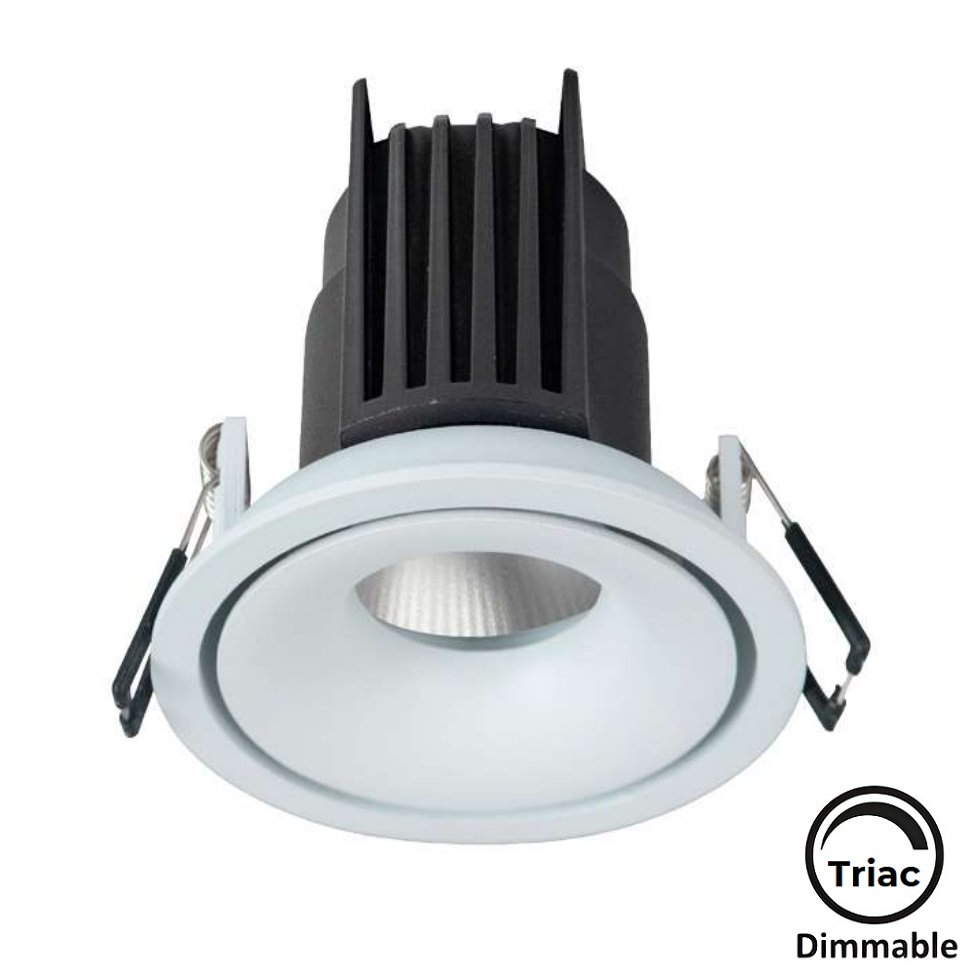 MOLLED MOL4175M Triac Dimli 10 Watt Beyaz Kasa Sıva Altı Yuvarlak LED Spot (SAMSUNG/OSRAM/PHILIPS LED & EAGLERISE/PHILIPS/LIFUD Driver)