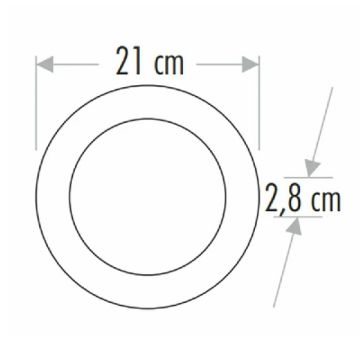 CATA CT-5271 25 Watt Sıva Üstü Yuvarlak LED Panel