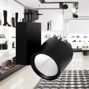 Braytron BD30-20431 Siyah Kasa 40 Watt PHILIPS LED Ray Spot - Beyaz Işık (6500K)