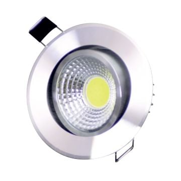ERKled ERK3125 5 Watt Sıva Altı Krom Yuvarlak LED Spot