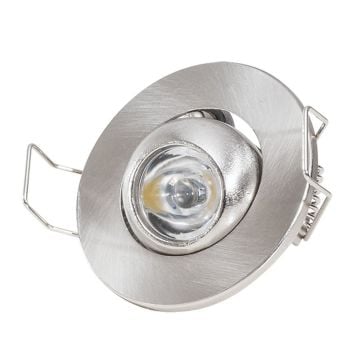 ACK AH06-00364 3 Watt Saten Kasa Manda Gözü LED Spot - Mavi Işık