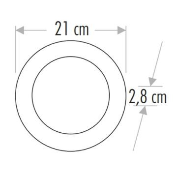 CATA CT-5233 18 Watt Sıva Üstü Yuvarlak LED Panel