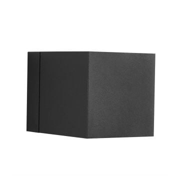 JUPITER LW468 S&A 2x3 Watt Siyah-Gold Çift Yönlü Dış Mekan LED Aplik - Gün Işığı (3000K)