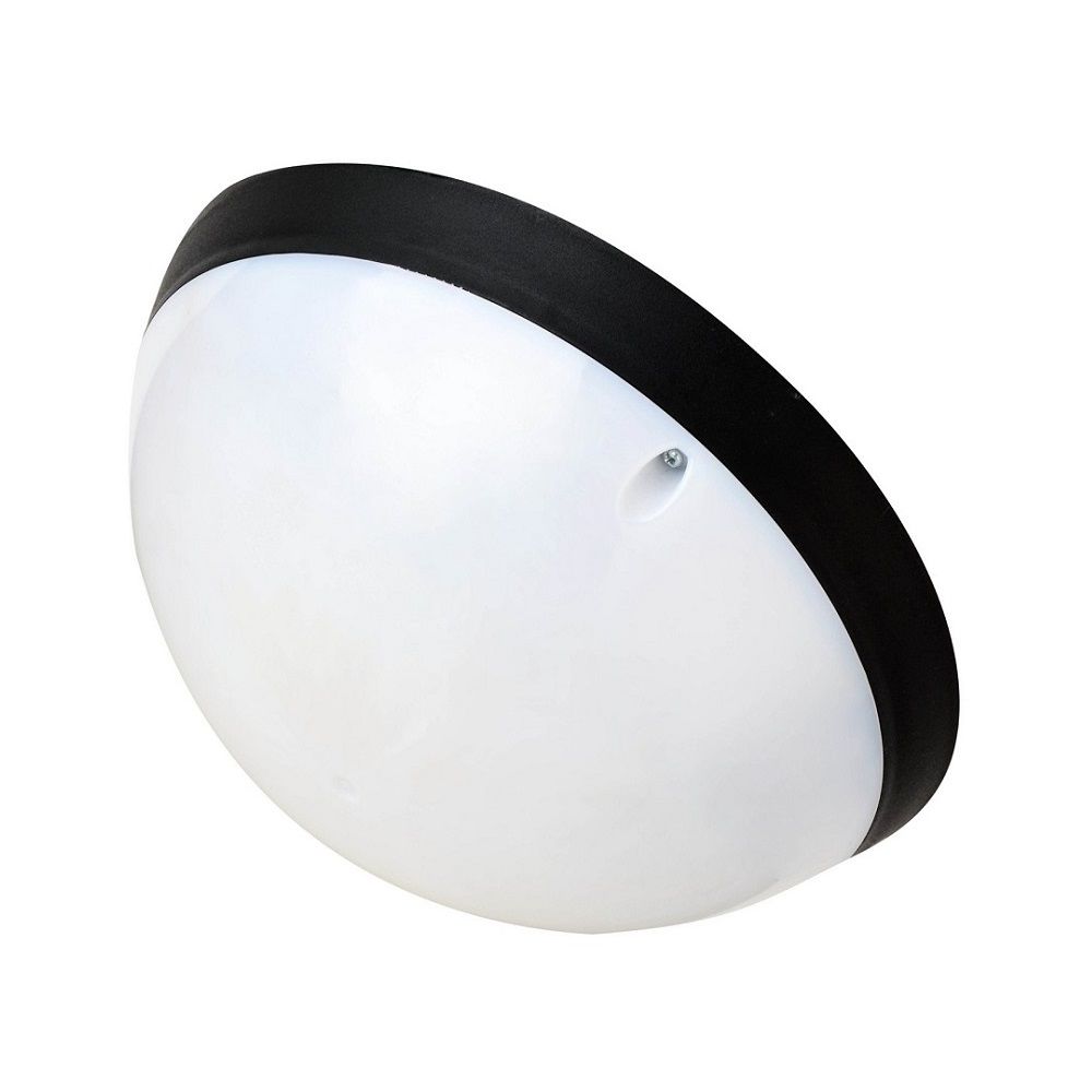 HOROZ 400-325-115 AQUA 20 Watt Opal Camlı Siyah Dış Mekan Glop Armatür - Beyaz Işık (6400K) [Plastik Kasa]