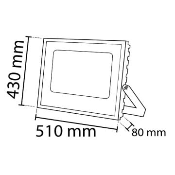 NOAS YL70-0500 500 Watt LED Projektör - Beyaz Işık (6500K)