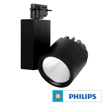 Braytron BD30-20401 Siyah Kasa 40 Watt PHILIPS LED Ray Spot - Gün Işığı (3000K)