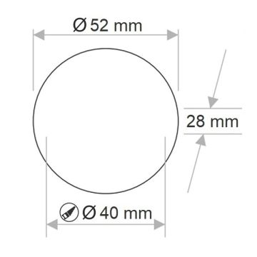 ERKled ERK3301 1 Watt Saten LED Manda Gözü Spot