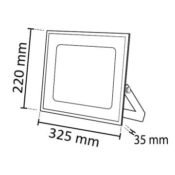 NOAS YL70-0100-S 100 Watt Sensörlü LED Projektör - Beyaz Işık (6500K)