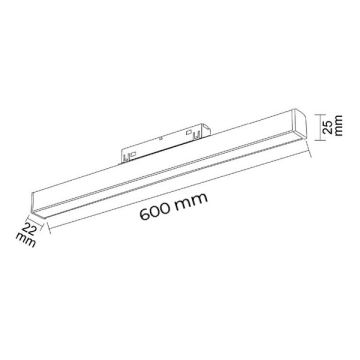 FORLIFE FL-6602 20 Watt 60 cm OSRAM LED Magnet Lineer Armatür