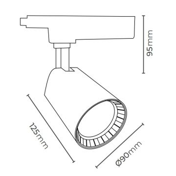 MOLLED MOL2045 Siyah/Beyaz Kasa 26 Watt LED Ray Spot (SAMSUNG/OSRAM LED & EAGLERISE/PHILIPS/LIFUD Driver)