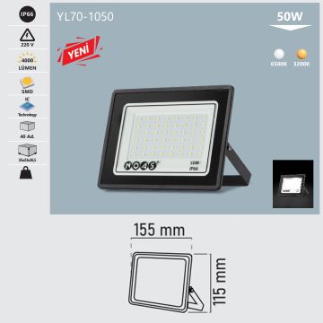 NOAS YL70-1050 50 Watt LED Projektör