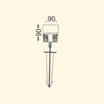 ZİTA 258 Kazıklı Çim Armatürü
