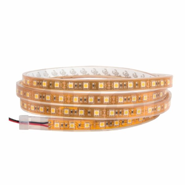 HI-LED 12 Volt 60 Ledli Sarı Dış Mekan Şerit Led - 14.4 Watt/Metre - [5 Metre] - FSHI.5050.Y068.6012