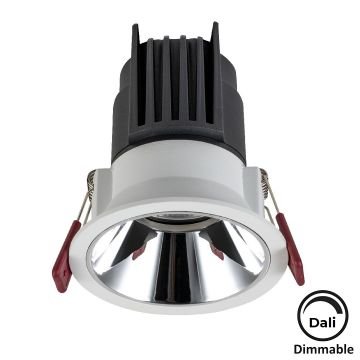 MOLLED MOL4140M Dali Dimli 10 Watt Beyaz-Krom Sıva Altı Yuvarlak LED Spot (SAMSUNG/OSRAM/PHILIPS LED & EAGLERISE/PHILIPS/LIFUD Driver)