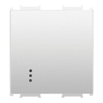 VİKO Ultima/Sistema/Optima WVTR2002-4MW-I Işıklı İki Kutuplu Anahtar (2M) [Metalik Beyaz]