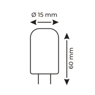 HELIOS HS 2050 5 Watt G9 Duylu LED Kapsül Ampul