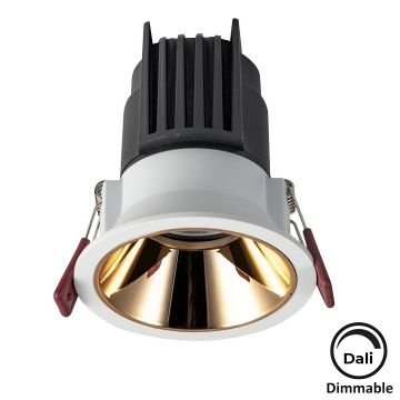 MOLLED MOL4138M Dali Dimli 10 Watt Beyaz-Gold Sıva Altı Yuvarlak LED Spot (SAMSUNG/OSRAM/PHILIPS LED & EAGLERISE/PHILIPS/LIFUD Driver)