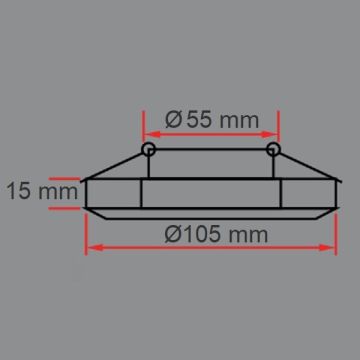 ERKled ERK9026 Side Kristal Spot Kasası (Gün Işığı LED Çerçeve Işıklı)