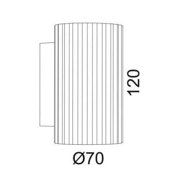 JUPITER EV601 B Beyaz Tek Yönlü Aplik - Metal - GU10 Duylu