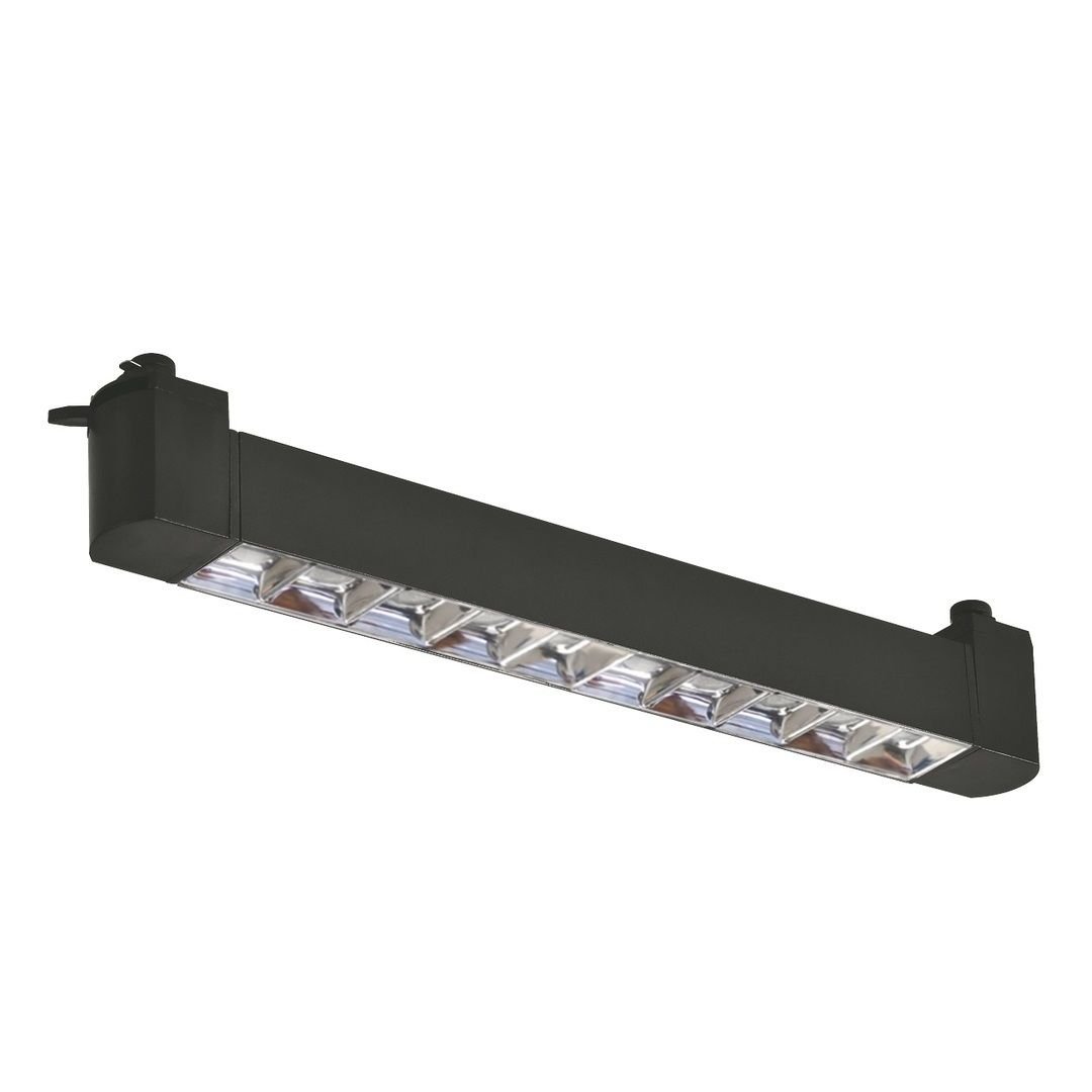 FORLIFE FL-5582 SS 20 Watt 30 cm Gümüş Kompakt Lensli Raylı Siyah Lineer Armatür (OSRAM LED)