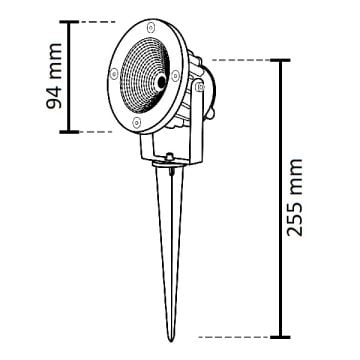 NOAS YL74-1002 10 Watt Kazıklı Çim Armatürü