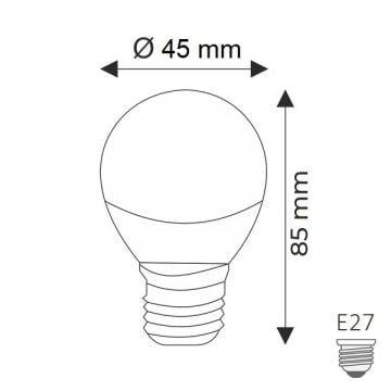 HELIOS HS 2019 5 Watt Top LED Ampul