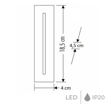 CATA CT-5172 3 Watt Siyah Sıva Altı CREE LED Merdiven Armatürü - Gün Işığı (3200K)