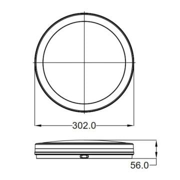 JUPITER LW300 30 Watt Antrasit Dış Mekan LED Tavan Armatürü - Plastik - Gün Işığı (3000K)