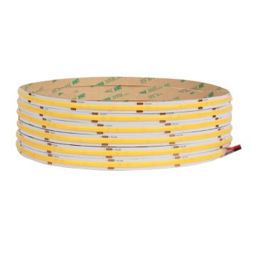 İled 24 Volt 480 Ledli Beyaz (6500K) COB Şerit Led - 10 Watt/Metre - [5 Metre] - FSIL.COB9.6020.4824
