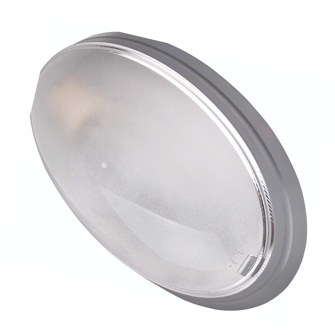 HOROZ 400-001-107 FLUE Opal Camlı Gümüş Elips Glop Armatür (E27 Duylu)