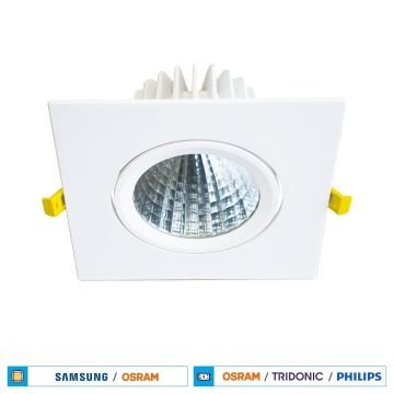 ACK AH03-26110 40 Watt Sıva Altı Kare LED Mağaza Spotu - Ilık Beyaz (4000K) [SAMSUN/OSRAM LED & OSRAM/PHILIPS Driver]