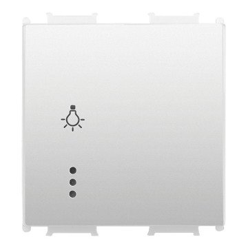 VİKO Ultima/Sistema/Optima WVTR2017-4MW Işıklı Light Anahtarı (2M) [Metalik Beyaz]