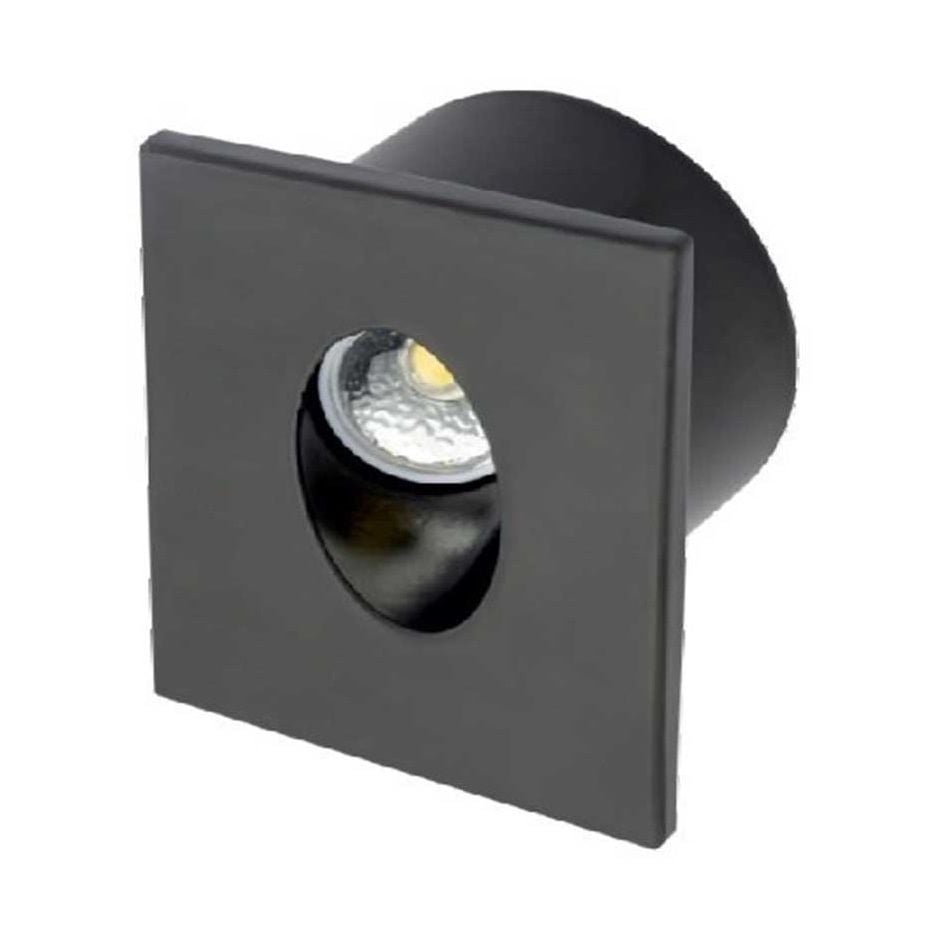 CATA CT-5179 3 Watt Siyah Kasa Sıva Altı Kare LED Merdiven Armatürü