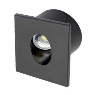 CATA CT-5179 3 Watt Siyah Kasa Sıva Altı Kare LED Merdiven Armatürü