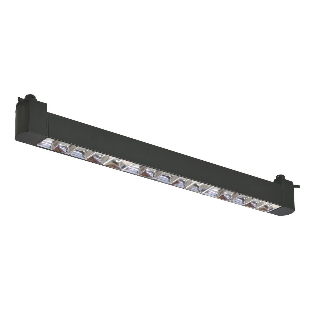 FORLIFE FL-5583 SS 30 Watt 47 cm Gümüş Kompakt Lensli Raylı Siyah Lineer Armatür (OSRAM LED)