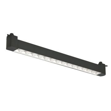 FORLIFE FL-5583 SW 30 Watt 47 cm Beyaz Kompakt Lensli Raylı Siyah Lineer Armatür (OSRAM LED)