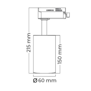 Braytron BD30-01401 Siyah Kasa 15 Watt PHILIPS LED Ray Spot - Gün Işığı (3000K)
