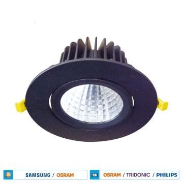 ACK AH03-26001 40 Watt Siyah Kasa Sıva Altı LED Mağaza Spotu - Gün Işığı (3000K) [SAMSUN/OSRAM LED & OSRAM/PHILIPS Driver]