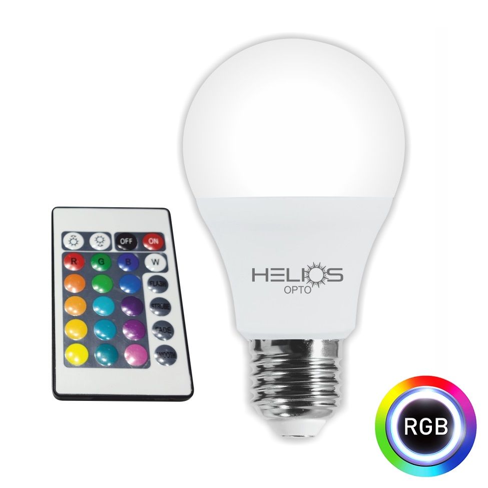 HELIOS HS 2078 9 Watt RGB LED Ampul