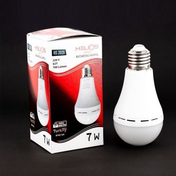 HELIOS HS 2026 7 Watt Şarjlı LED Ampul