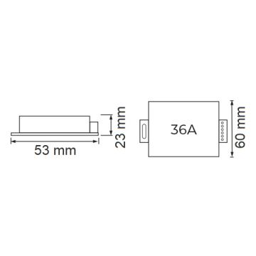 NOAS YL27-3601 12-24 Volt 36 Amper Dokunmatik RGB Kumandası