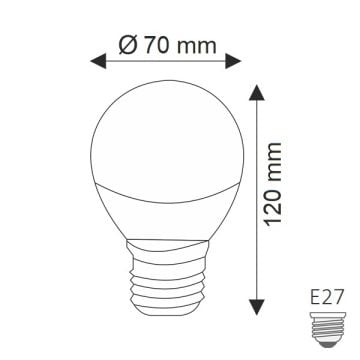 HELIOS HS 2027 7 Watt Sensörlü LED Ampul