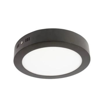 YCL ASM 1206 6 Watt Siyah Kasa Sıva Üstü Yuvarlak LED Panel