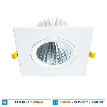 ACK AH03-06110 30 Watt Sıva Altı Kare LED Mağaza Spotu - Ilık Beyaz (4000K) [SAMSUN/OSRAM LED & OSRAM/PHILIPS Driver]