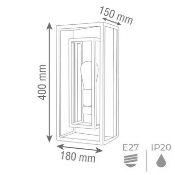 goldX ZE1113 Şeffaf Camlı Siyah Modern Aplik