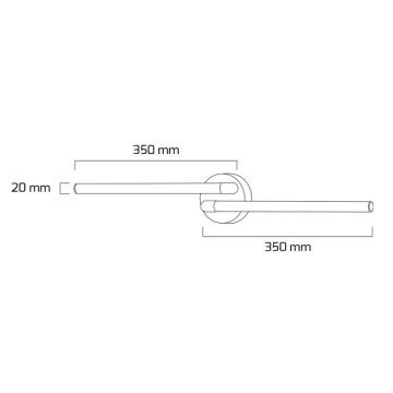 GOYA GY 4209 12 Watt Siyah LED Aplik - Gün Işığı (3000K)