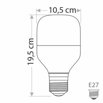 CATA CT-4263 35 Watt Torch LED Ampul - Beyaz Işık (6500K)